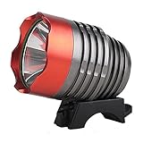 Onedayshop® 4 Modes Super Bright 1800lm- Cree Xm-l T6 LED Bike Bicycle Light Headlight Headlamp with Battery Pack and Charger Complete Set for Camping, Hiking, Outdoor Sports (Black+Red)