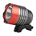 Onedayshop 4 Modes Super Bright 1800lm- Cree Xm-l T6 LED Bike Bicycle Light Headlight Headlamp with Battery Pack and Charger Complete Set for Camping, Hiking, Outdoor Sports (Black+Red)
