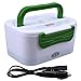 WHOSEE Portable 12V Car Use Electric Heating Lunch Box Bento Meal Heater Food Warmer 45W Green