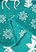 CaliTime Super Soft Throw Blanket for Bed Sofa Couch, Cozy Warm Flannel Fleece Christmas White Reindeer Snowflakes, Teal, Queen