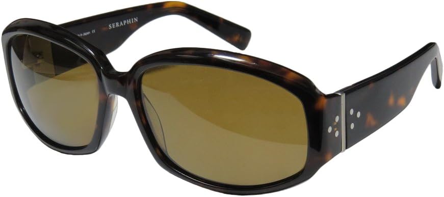 Seraphin Monterey Womens/Ladies Designer Full-rim Polarized Lenses Fabulous Premium Quality Sleek Sunglasses/Shades (61-17-120, Tortoise)