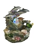 SINTECHNO SNF12031-1 Dolphins and Turtle Water Fountain