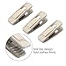 Corodo Velvet Hangers Clips, 20 Pack Ivory Pants Hanger Velvet Clips, Strong Hanger Clips Perfect for Thin Felt Hangers
