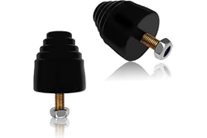KUQUTIDY 2 PCS Suspension Bump Stopper, Rubber Rear Suspension Shock Bump Stop Block with Screw Kit, Universal Shock Absorbers Bump Stops Replacement for Cars Trucks and Off-road Vehicles