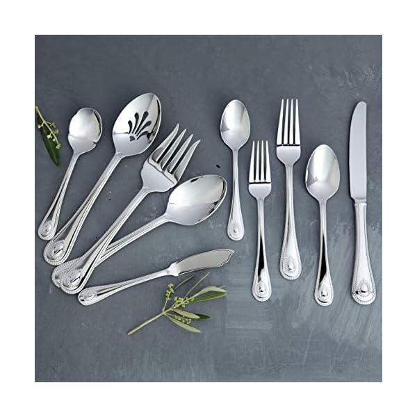 Lenox 829739 French Perle 65Piece Flatware Set The Home Kitchen Store