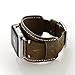LoveBlue Compatible with Apple Watch Band 44mm 42mm, iwatch Genuine Leather Band Replacement Strap with Stainless Steel Clasp Compatible iWatch Series 4/3/2/1(42mm-Crazy Horse Leather Coffe)