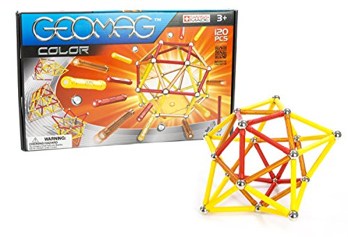 Geomag 120-Piece Color Construction Set with Assorted Panels – Mentally Stimulating for Children and Adults – Safe and Construction – For Ages 3 and Up