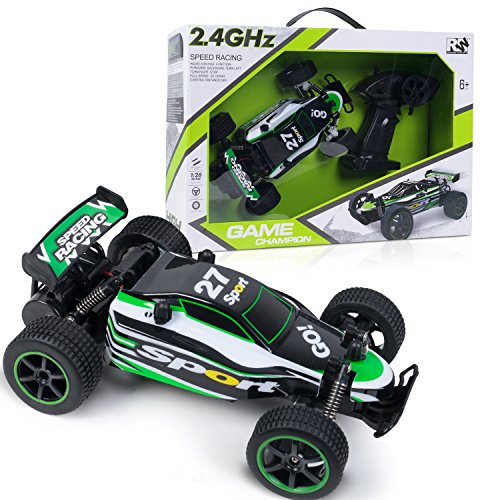 Toch RC Car High Speed Car 1:20 Remote Control Racing Car for Boys Kids, 2.4Ghz 2WD Fast Race 5. Crawler Buggy Hobby Electric Vehicle Car, Green