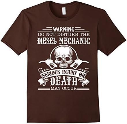 Men's Diesel Mechanic Shirt - Do Not Disturb Diesel Mechanic Shirt Medium Brown