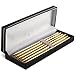 Juvale Ballpoint Pens Bulk - 6-Pack Metal Ballpoint Pens, 0.7mm Fine Point, Business Pens for Personal, or Business Use, 5 Gold, 1 Silver, Storage Case Included