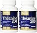 Jarrow Formulas Theanine 200 mg, 60 Veggie Caps, Pack of 2