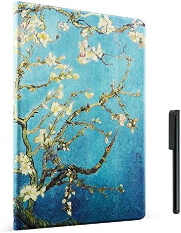 Trend Galaxy New iPad 9. 7 Inch 2017 / iPad Air 2 / iPad Air Case - Premium PU Leather Folio Smart Cover w/ Auto Sleep / Wake for iPad 9. 7 In 2017 Release + Stylus Pen - Appricot Flowers
