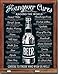 Hangover Cures Tin Sign 13 x 16in