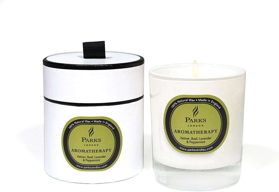 Parks London Aromatherapy One Wick Candle - Vetiver, Basil, Lavender & Peppermint