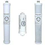 Culligan AC-30 Compatible Filters, PureT USA Brand Reverse Osmosis Drinking Water System Replacement Cartridges, 3 Filter Set