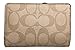 Coach Signature PVC Medium Corner Zip Wallet Light Khaki Chalk F23553