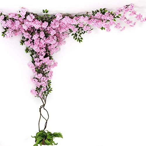 XNNSH Artificial Peach Blossom Trees Artificial Cherry Blossom Tree, Silk Flower (10FT/3M)