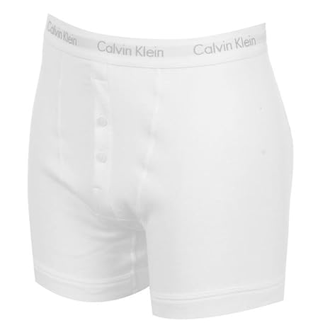 Calvin Klein Herren Short U3009A / Refreshed Grey Box Program BTN Fly Boxer Brief