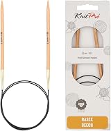 KnitPro Basix Beech Fixed Circular Needles 16 inches 5.00mm