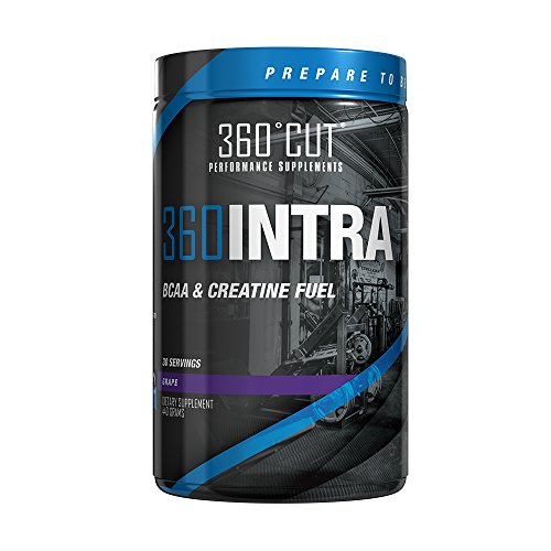 360CUT 360INTRA Great Tasting BCAA Intra Workout Drink with Added Alpha Lipoic Acid, Creatine Gluconate, and Citrulline Malate For Maximum Muscle Growth and Recovery. 30 Great Tasting Grape Servings! 360CUT 360INTRA Great Tasting BCAA Intra Workout Drink with Added Alpha Lipoic Acid, Creatine Gluconate, and Citrulline Malate For Maximum Muscle Growth and Recovery. 30 Great Tasting Grape Servings!