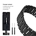 Kuxiu Compatible with Garmin Fenix 3 Replacement Watch Band, Stainless Steel Metal Wristband Bracelet for Fenix 3 / Fenix 3 HR/Fenix 5X Smart Watch (Black)