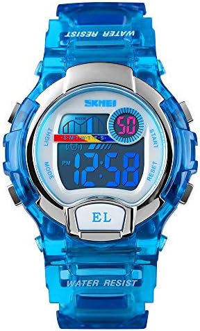 Boys Girls Digital Sport Watches,7 Colors Backlight Waterproof Wrist Watch for Kids Girls,Children Gift