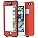 ImpactStrong Compatible with iPhone 6 Waterproof Case [Fingerprint ID Compatible] Slim Full Body Protection - Red