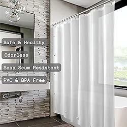 Arayarser Non-Toxic Shower Curtain Liner with 5
