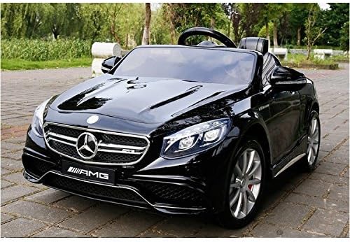 Ultimate Licensed 12v Mercedes S63 Battery Operated Ride on Car for Kids wit Remote Control-Black