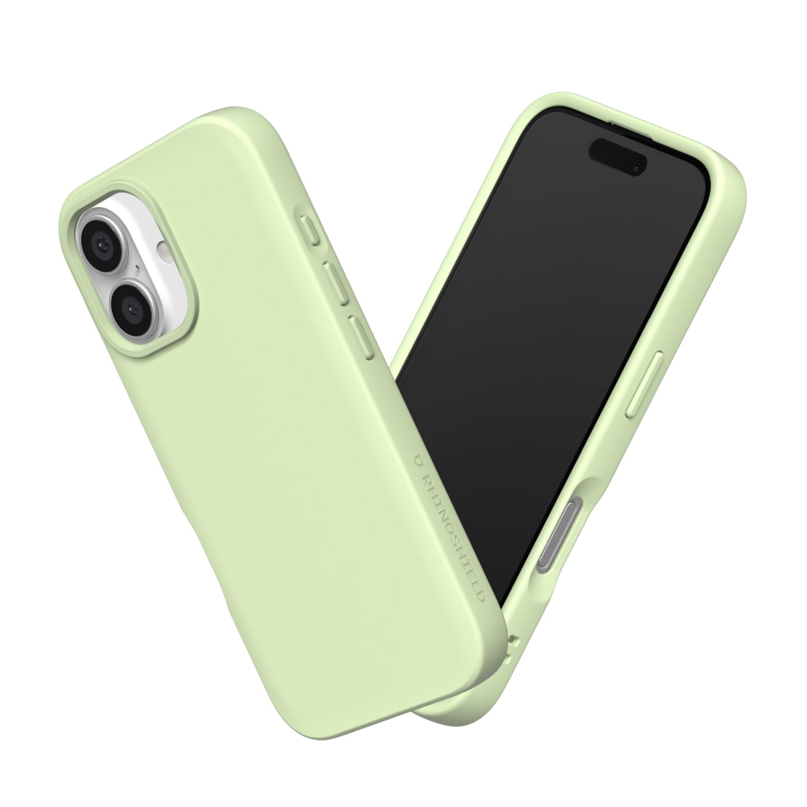 RHINOSHIELD SolidSuit Case Compatible with [iPhone 16 Plus] | Shock Absorbent Slim Design Protective Cover with Premium Matte Finish, Camera Control Cutout Design - Pastel Matcha