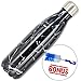 Stainless Steel Water Bottle + Bonus Cleaning Brush! Best for Cold or Hot Drinks. Metal insulated double walled flask, BPA Free Hydro Bottles (Black Marble, 17 Oz)