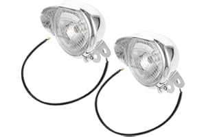 Gatuida Motorcycle Front Fog Lights 2pcs LED Fog Lamp Universal Retro Auxiliary Driving Light for Cruiser