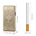 Kivors USB Rechargeable Windproof Flameless Electronic Pulse Double Arc Lighter Belief Chinese Dragon Loong Lighter (Black C)