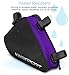 Aduro Sport Bicycle Bike Storage Bag Triangle Saddle Frame Pouch for Cycling (Purple)