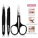 Etereauty Tweezers Set, Professional Stainless Steel Eyebrows Tweezer Sets, Pack of 3