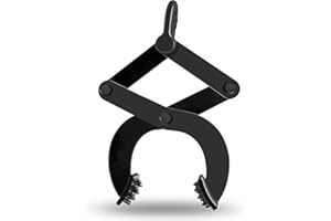 SALUINOKI Pallet Puller Clamp 2200lbs 1 Ton Small Tree Puller Tool, Stump Puller, Pallet Grabber Black, Compatible with Chain/Strap with Hooks for Lifting/Pulling