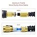 MpingT Hose Magic Expandable Flexible Stronger Deluxe Garden Water Hose Garden Hose Flexible Expandable Hose Pipe Brass Fittings Magic Hose with 8 Function Spray Nozzle Black (100FT, Black)