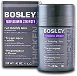 Bosley Hair Thickening Fibers Keratin Hair Fibers .42 oz (Black - Set of 3)
