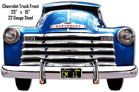 Reproduction Chevy Truck Front Garage Shop Laser Cut Out Metal Sign 15x23