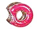 UCLEVER 2 Packs Donut Pool Float Inflatable Swimming Ring 70CM for Children Kids 3-8 Years( Strawberry & Chocolate)