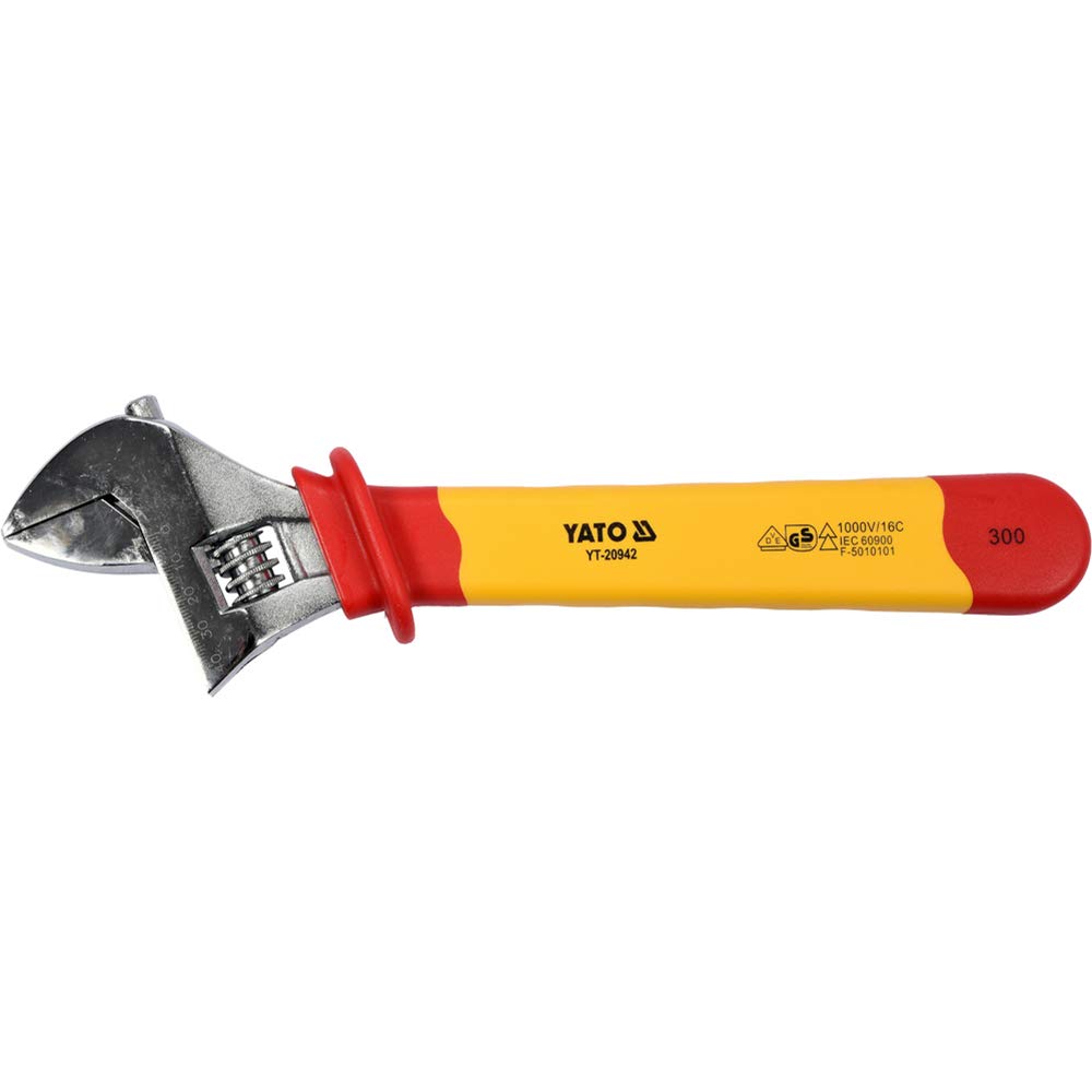 Yato yt-20942 – Insulated Adjustable Wrench 300 mm VDE