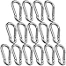 CBTOEN Set of 15 Spring Snap Hook Stainless Steel Carabiner Clip Keychain 2.4 Inch Spring Ring Hook for Home Outdoor Sports Camping
