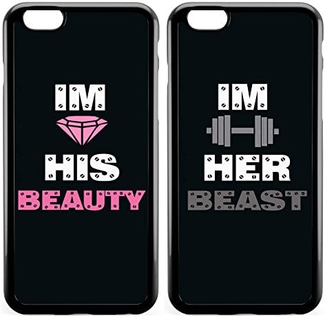 iPhone 7 &amp; 7 Plus Cases BFF Best Friends Beauty and Beast Need Each Other Love Girlfriend Couples Matching Cases