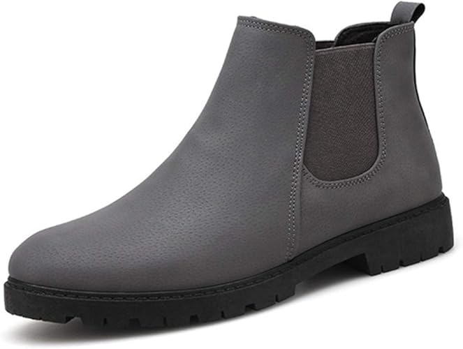 Amazon ランボ ショートブーツ メンズ ビジネスブーツ ビジネスシューズ ブーツ サイドゴアブーツ シューズ ラウンドトゥ 紳士靴 スーツ 撥水加工 結婚式 フォーマル マーティンブーツ メンズブーツ 大きいサイズ ブーツ