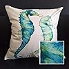 Outdoor Decorative Throw Pillow Cover 18x18 inch, Patio Sea World Turtle Pillow Cushion Cases for Couch, Sofa, Bed…