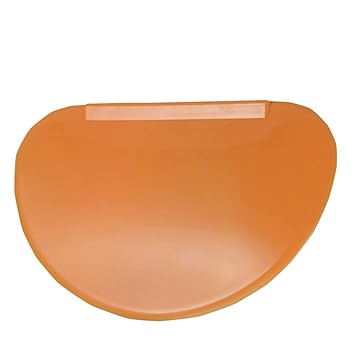 BESTONZON Flexible Bowl Scraper Contoured, Multipurpose Kitchen Scraper,Suitable for Shaping Dough and Cut Dough Pastry,Conforms to Any Mixing Bowl(Orange)