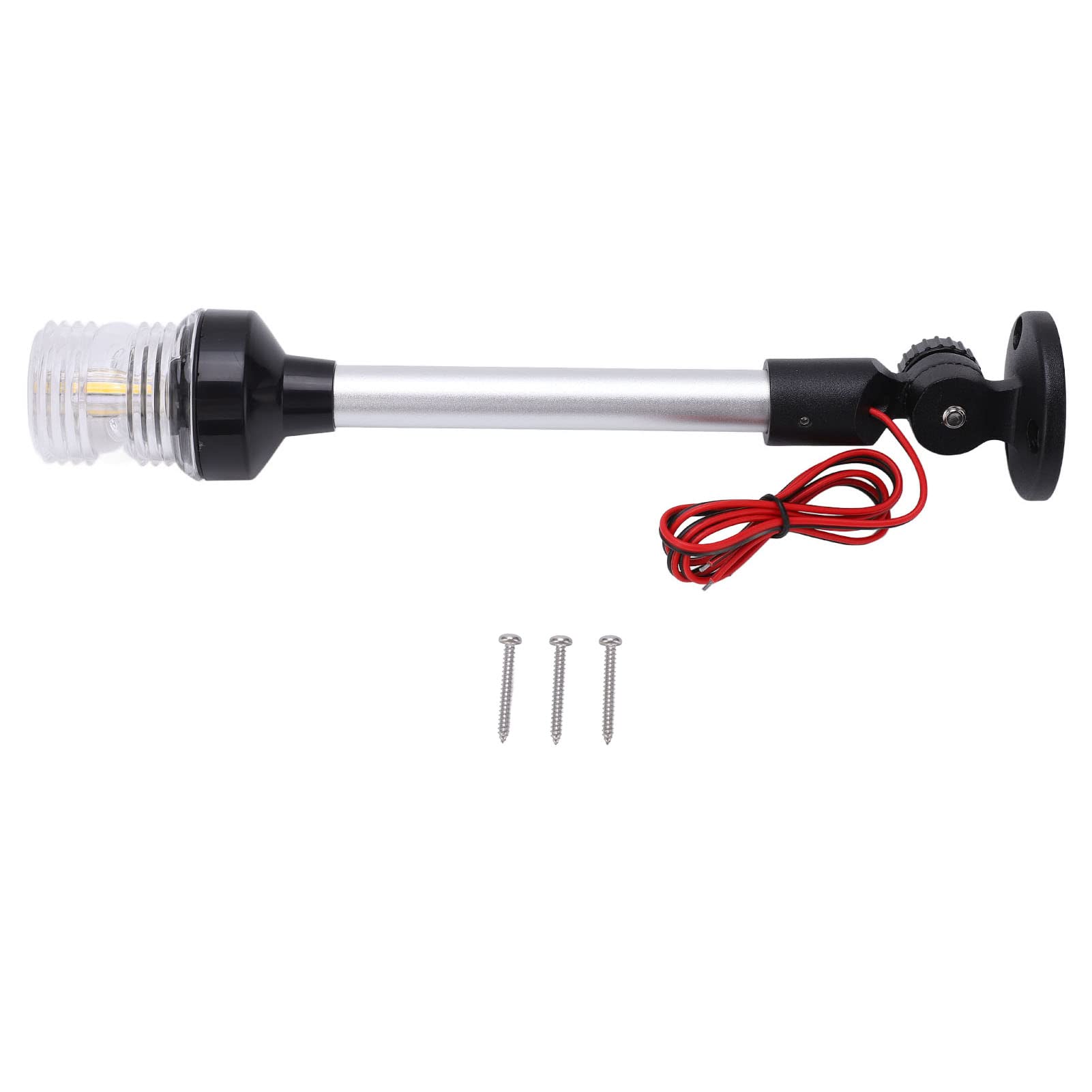 Uadme LED Navigation Light, 12v - 24v White Marine LED Navigation Lights Boat 360° Boat Top Light Position Lights Anchor Light Boat Accessories for Boat Marine Yachts with Screw Electrical Equipment