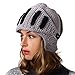 Benmashun Hat Unisex Knitted Cap Roman Knight Helmet Visor Beanie (Grey)