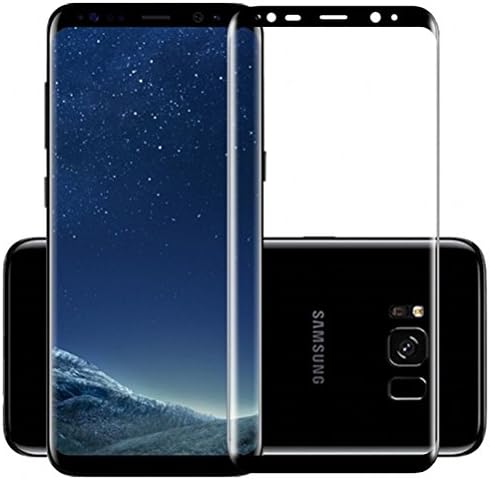 Full Screen Coverage Glue Glass for Samsung S8 with Full Screen Adhesive Cover for Samsung S8 [Case Friendly][Full Adhesive]