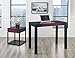 Novogratz Ameriwood Home Parsons Desk with Drawer, Black/Red